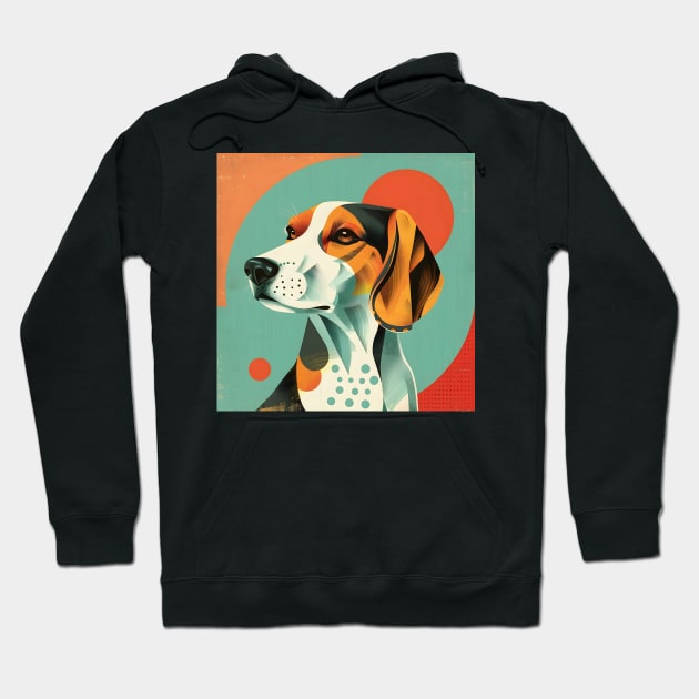 Retro Foxhound: Pastel Pup Revival Hoodie by NatashaCuteShop